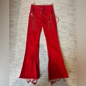 Edikted Lace Up Jeans